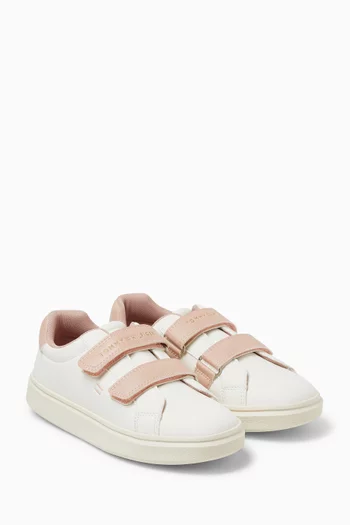 Low-top Sneakers in Faux Leather