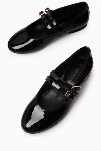 Double Strap Ballerina Flats