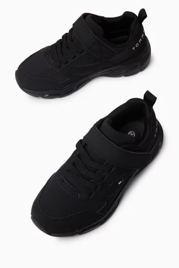 Velcro Sneakers in Leather