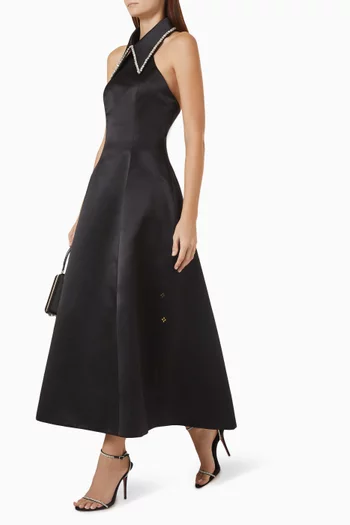 Grace Midi Dress in Satin