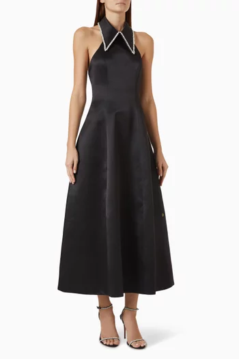 Grace Midi Dress in Satin