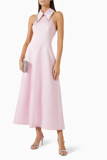 Grace Midi Dress in Satin