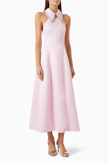 Grace Midi Dress in Satin