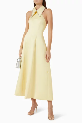 Grace Midi Dress in Satin