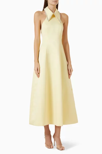Grace Midi Dress in Satin