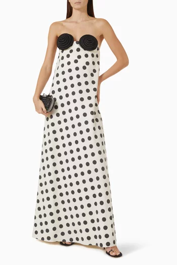 The Rose Polka-dot Dress in Chiffon