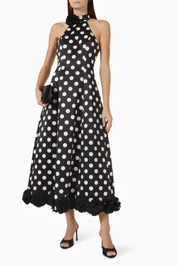 Dottie Muse Dress in Satin