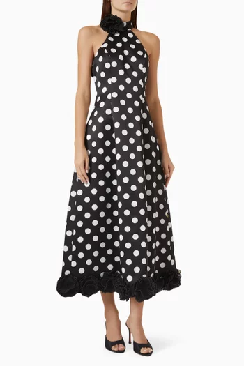 Dottie Muse Dress in Satin