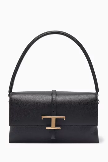 Mini T Timeless Shoulder Bag in Leather