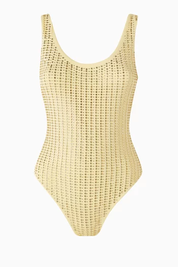 Malibu Rhinestone One-piece Swimsuit