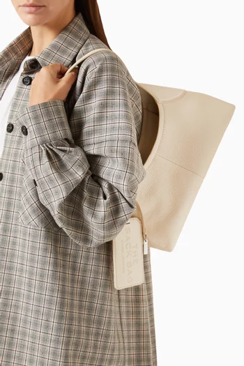 The Small Belted Sack Bag in Pebble Leather