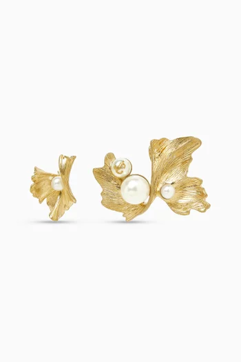Wave Pearl Earrings