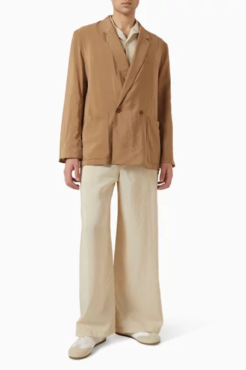 Double-breasted Blazer in Silk Blend