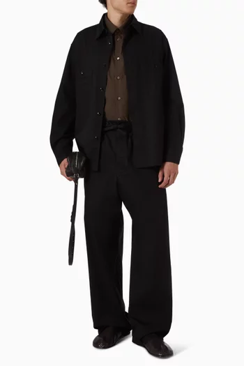 Two-pocket Shirt in Cotton-twill