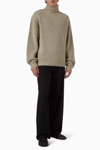 High-neck Sweater in Knit