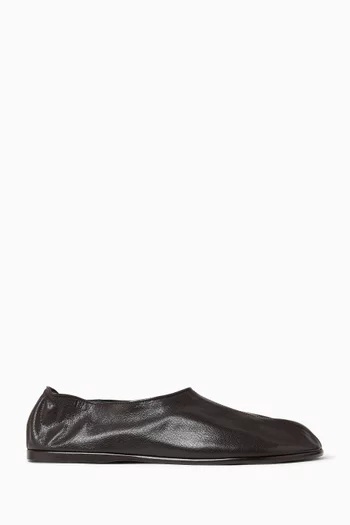 Sock Slip-on Shoes in Leather