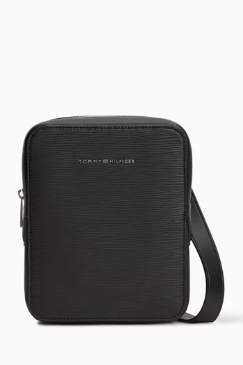 TH Business Textured Crossbody Reporter Bag