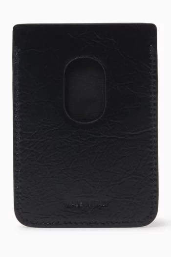 Cash Magnet Card Holder in Arena Lambskin