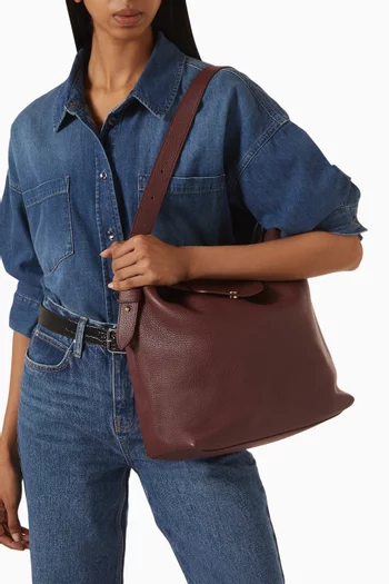 Large Le Cadence Shoulder Bag in Leather
