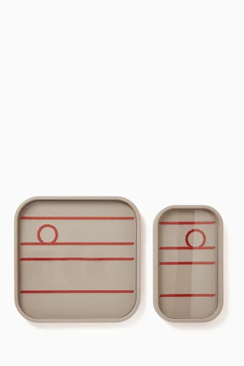 Knotted Trays, Set of 2