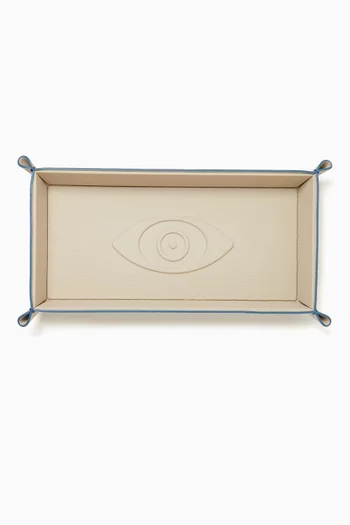 Talisman Embossed Tray in Leather