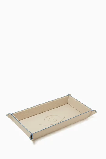 Talisman Embossed Tray in Leather