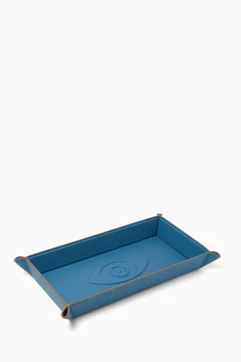Talisman Embossed Tray in Leather