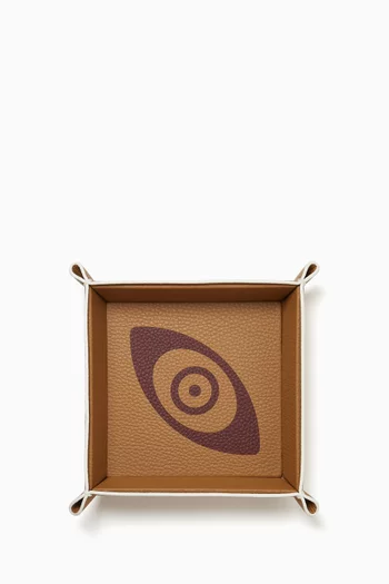 Talisman Square Tray in Leather