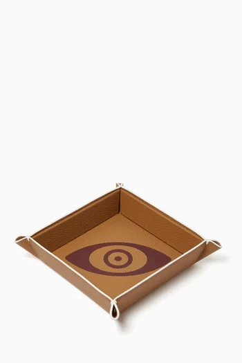 Talisman Square Tray in Leather