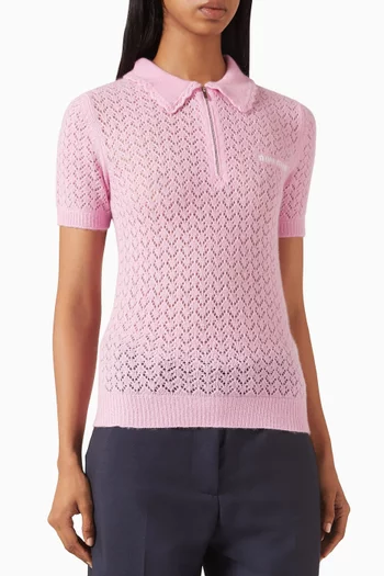 Polo Shirt in Cashmere Blend