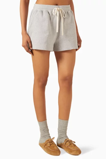 Drawstring-waist Shorts in Cotton