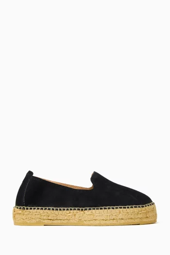 Double Sole Espadrilles in Suede