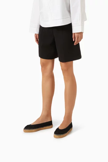 Ballet Flat Espadrilles in Cotton Net