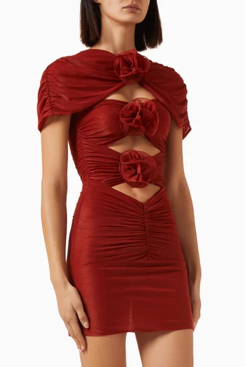 Wild Orchid Ruched Mini Dress