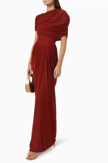 Lola Sheer Draped Dress