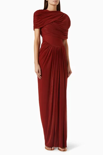 Lola Sheer Draped Dress