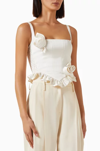 First Date Corset Top in Satin
