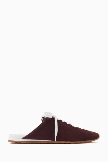Plume Mules in Suede