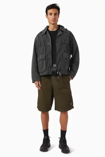 Goggle Jacket in Heavy Chrome-R