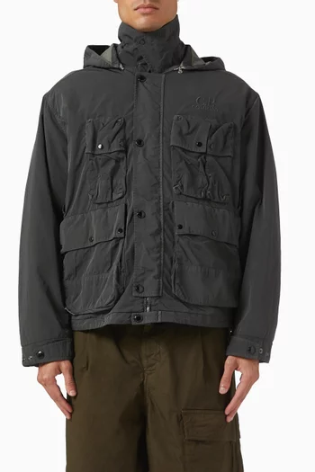 Goggle Jacket in Heavy Chrome-R