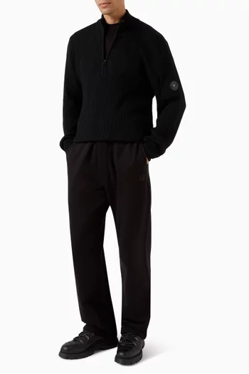 Diagonal Raised Logo Sweatpants in Fleece