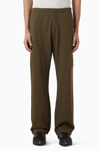 Diagonal Raised Cargo Lens Sweatpants in Fleece