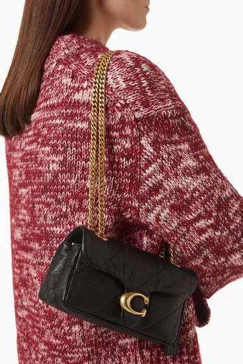 Tabby Quilted Shoulder Bag 20 in Smooth Leather