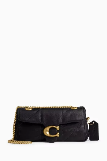 Tabby Quilted Shoulder Bag 20 in Smooth Leather