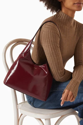 Brooklyn Shoulder Bag 28 in Glazed Leather