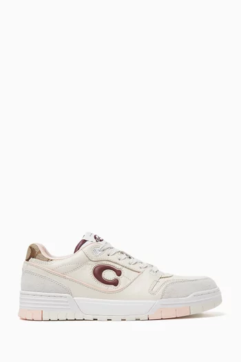 Soho Sneakers in Suede, Leather & Signature Jacquard