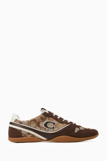 Track Sneakers in Signature Jacquard