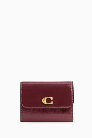 Essential Card Holder Wallet in Glazed Leather