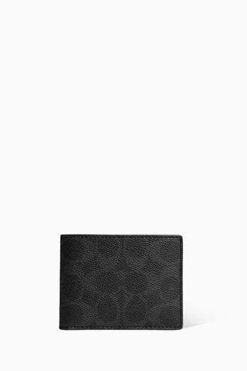 Slim Bifold Wallet in Signature Leather