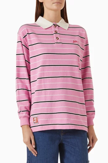 Remie Striped Rugby Shirt in Cotton Jersey